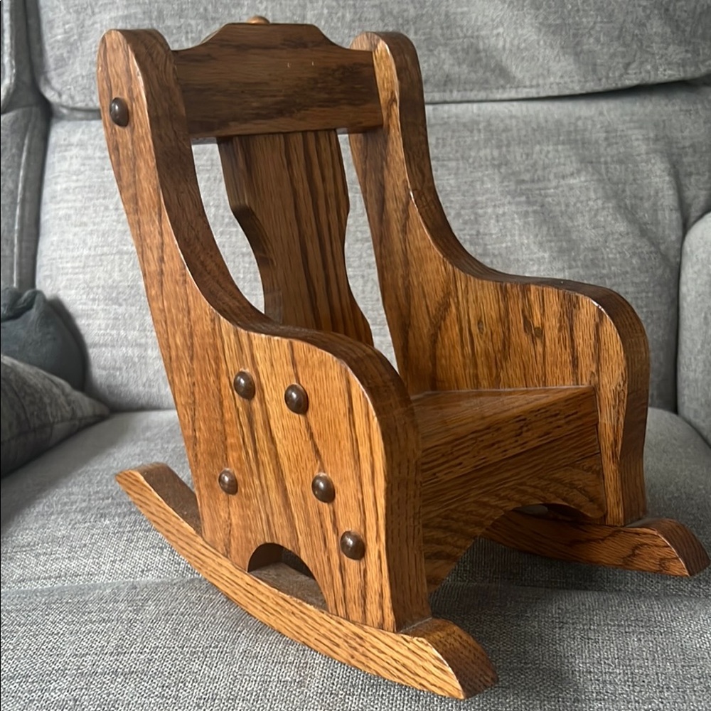 Wooden Doll Rocker